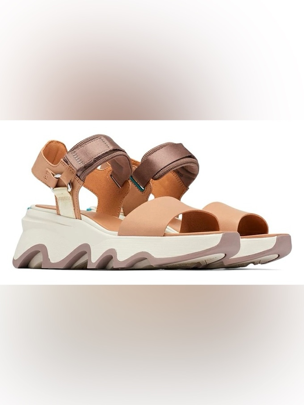 Sorel Kinetic Impact Y-Strap High Sandals Size 6